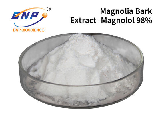 O extrato popular Magnolol Honokiol da casca da magnólia dos suplementos pulveriza branco