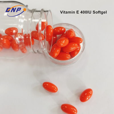 A vitamina alaranjada E do auxílio da saúde 1000 iU encerra o antioxidante de Softgel