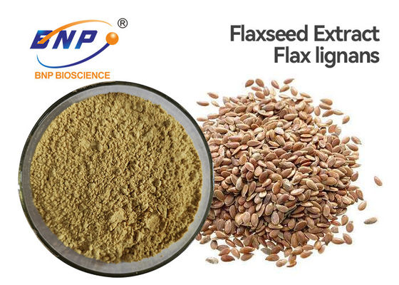 O extrato amarelo da planta de Brown pulveriza o extrato do Flaxseed de Lignans 10% do linho